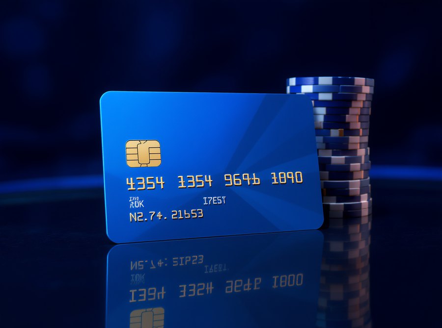 VISAカードでオンラインカジノに入金するイメージ